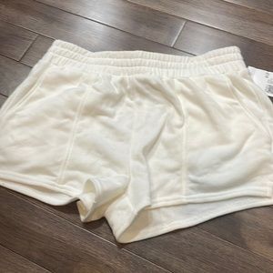 Large White shorts